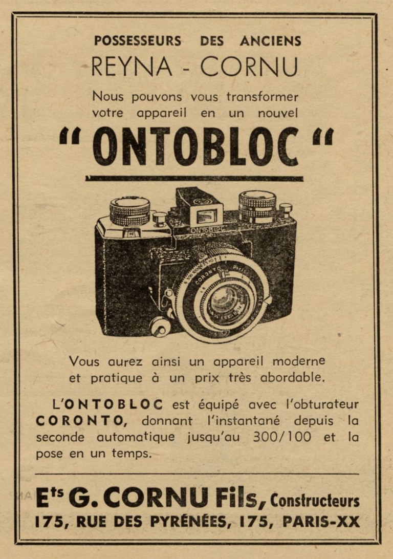 Cornu - Ontobloc - février 1947 - Photo-Cinéma