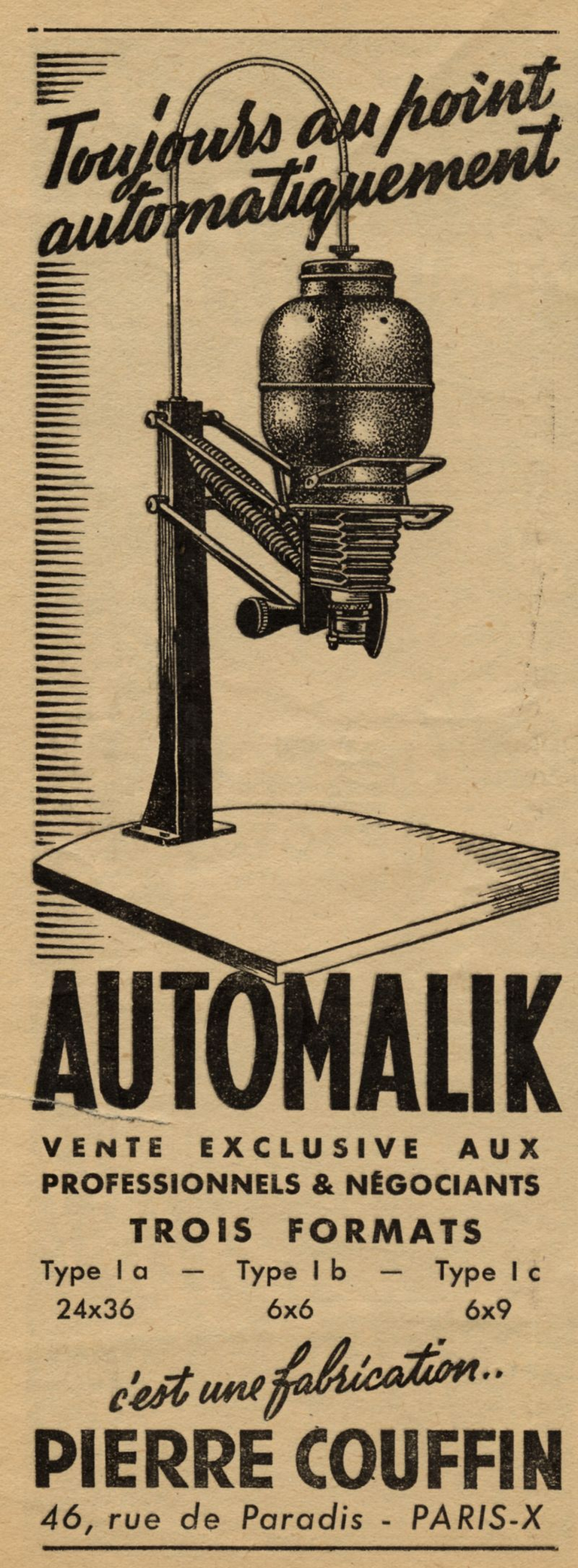 Couffin - Auto-Malik - février 1948 - Photo-Cinéma