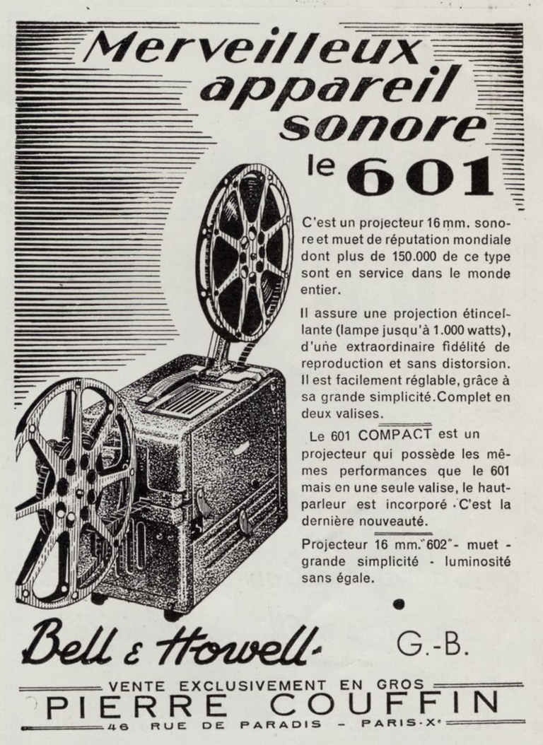 Couffin - Bell & Howell 601, 602 - 1951
