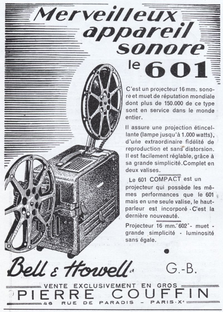 Couffin - Bell & Howell 601, 602 - 1951