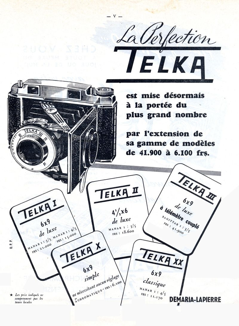 Demaria-Lapierre-Mollier - Telka III - mars 1952 - Photo-Cinéma