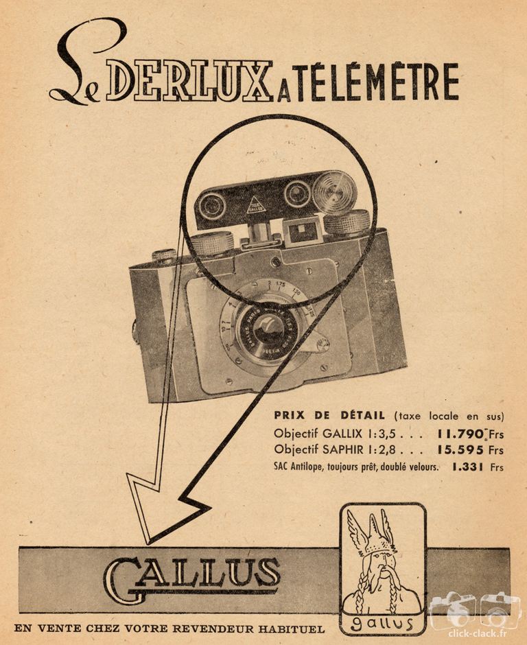 Gallus - Derlux à télémètre - 1947