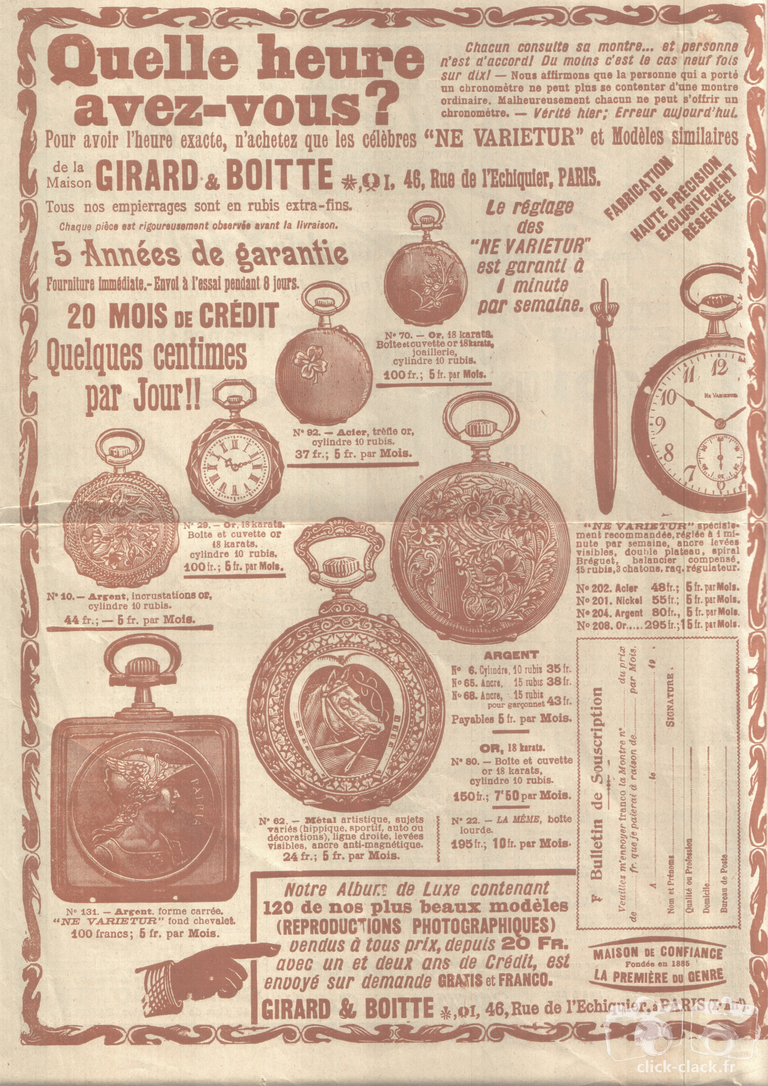 Girard & Boitte - page intérieure gauche