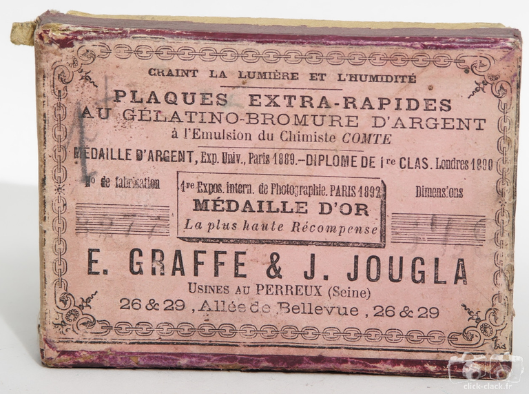 Jougla - Plaques Extra-Rapides rose format 6 x 9 cm
