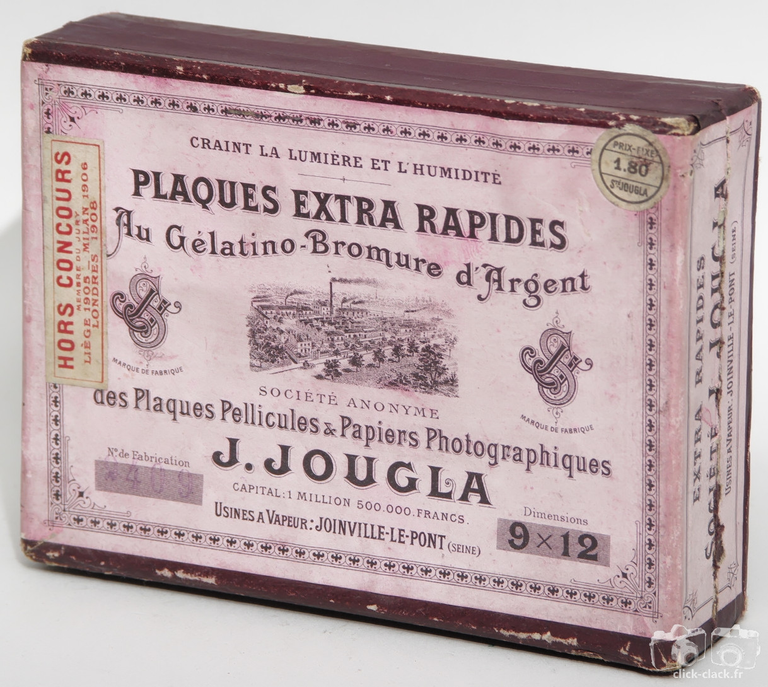 Jougla - Plaques Extra-Rapides roses format 9 x 12 cm