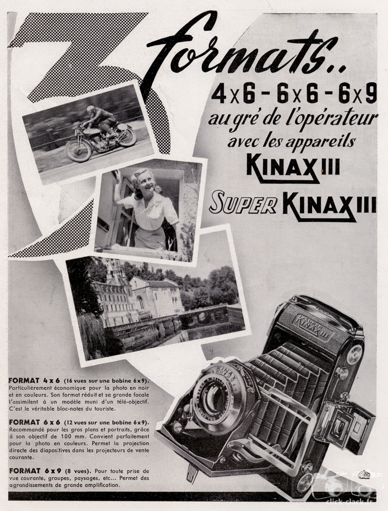Kinax - Kinax III, Super Kinax III - mars 1953 - Photo-Cinéma