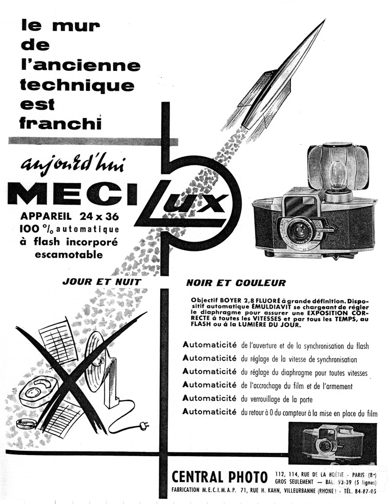 Lachaize -  Mécilux - novembre 1960 - Photo-Cinéma