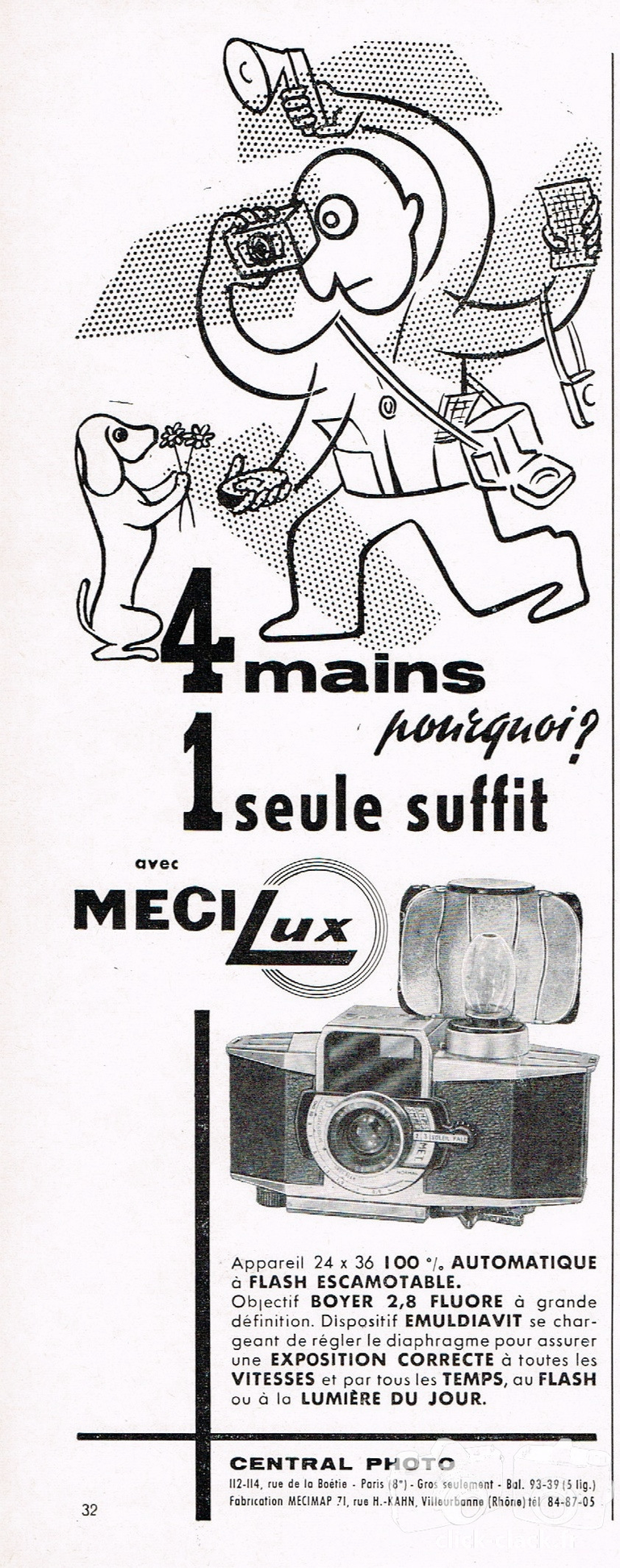 Lachaize -  Mécilux - décembre 1960 - Photo-Cinéma
