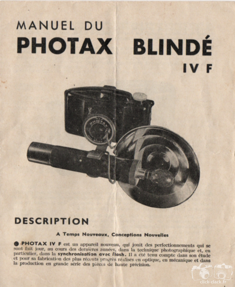 MIOM - Notice Photax Blindé IV f