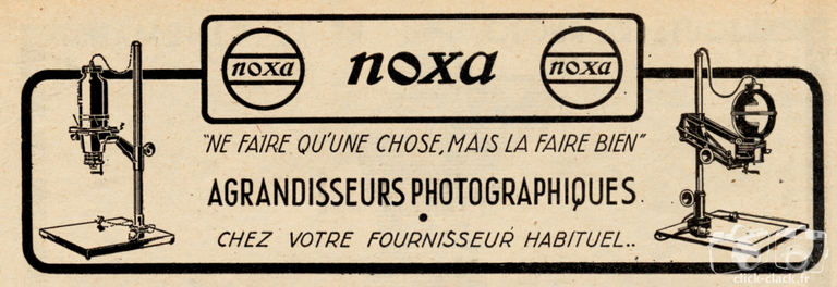 Noxa - Agrandisseurs Noxa - 1949