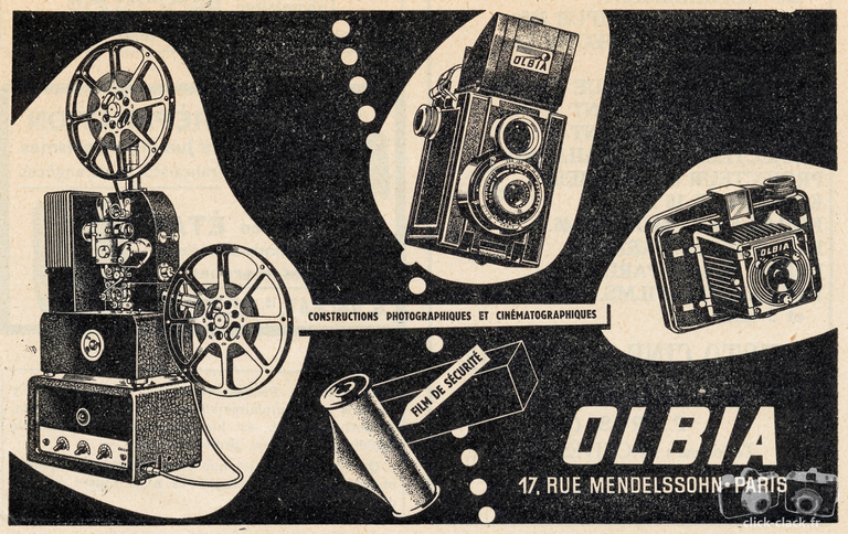 Olbia - Olbia Constructions photographiques et cinématographiques - 1951