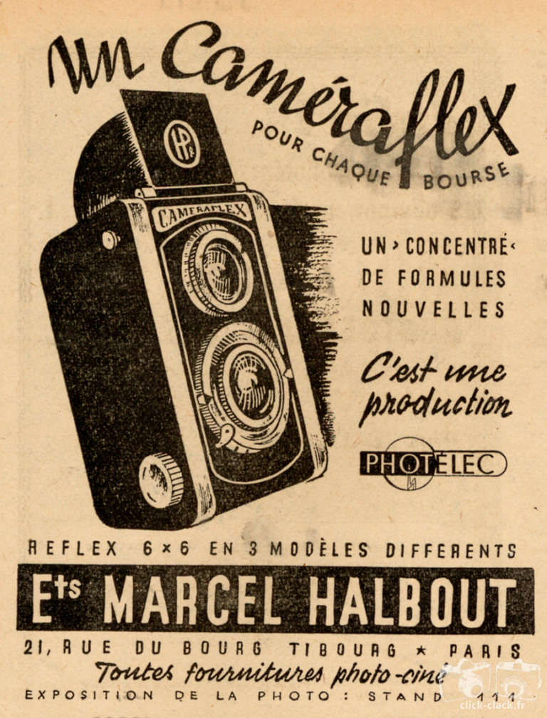 Etablissements Marcel Halbout - Caméraflex - mars 1946 - Photo Cinéma