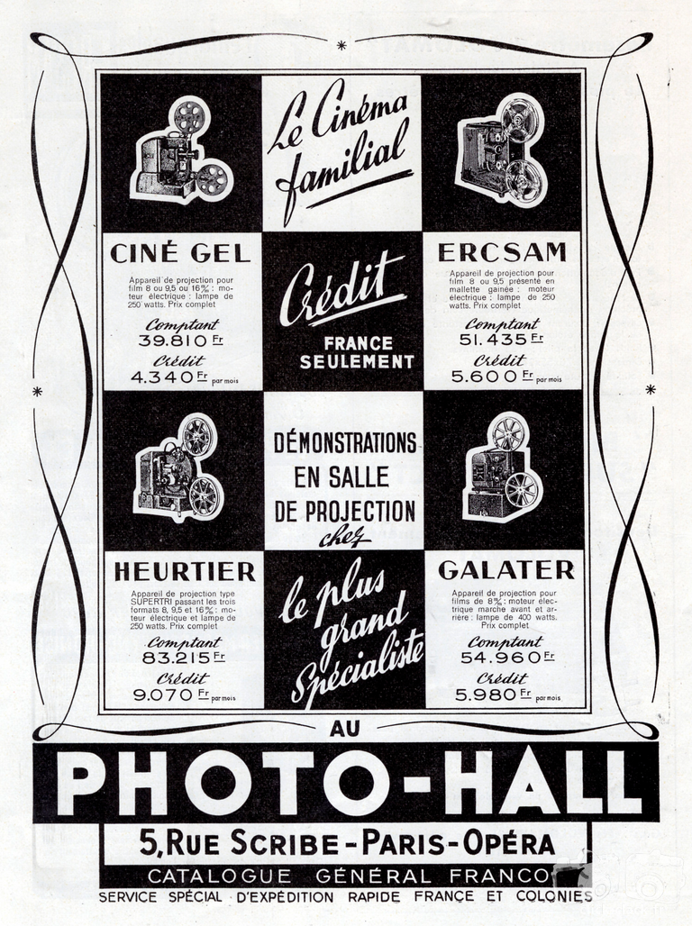 Photo-Hall - Emel, ERCSAM, Ciné-Gel, Heurtier, Galater - 1952