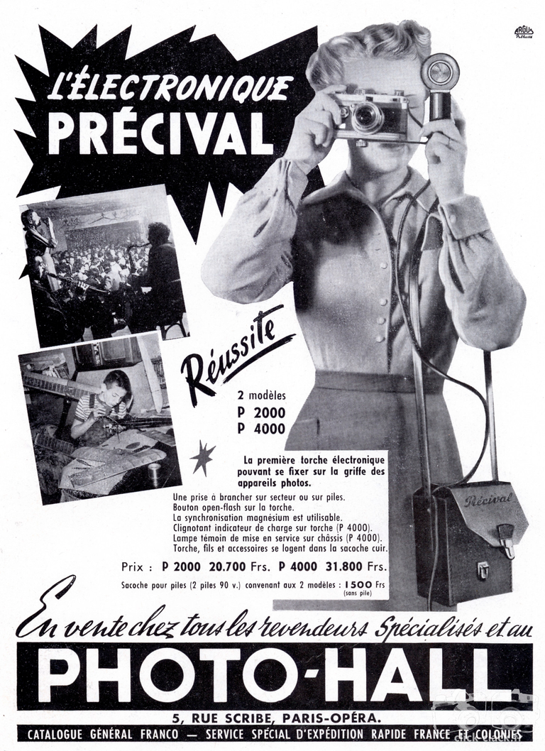 Photo-Hall - Flash électronique Précival - 1953