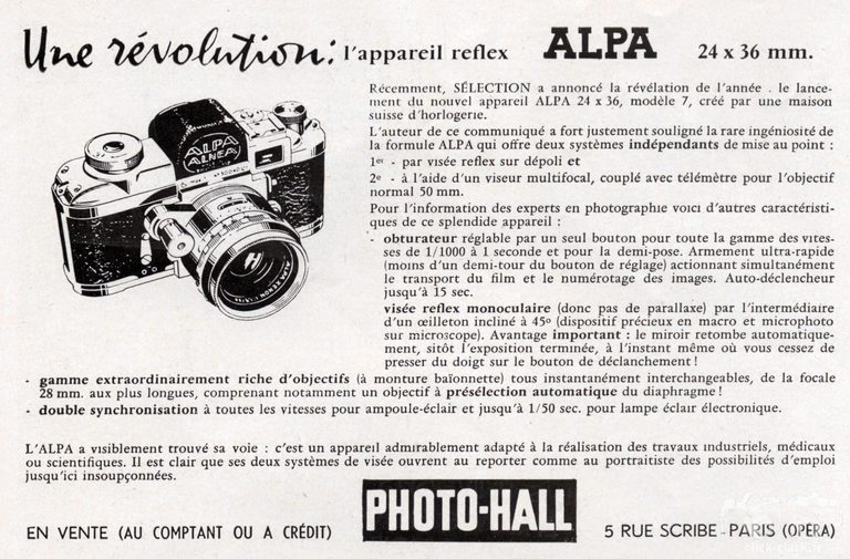 Photo-Hall - Alpa - 1955
