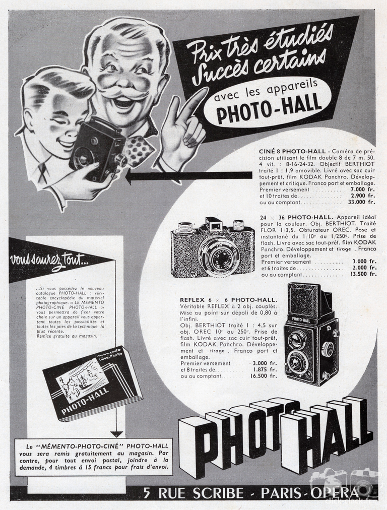 Photo-Hall - Semflex Photo-Hall, Baby-Sem Photo-Hall, Christen Photo-Hall - 1955