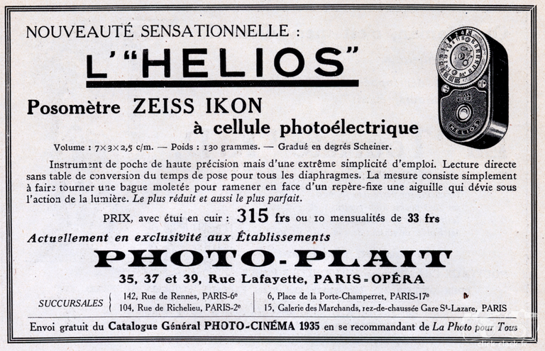 Photo-Plait - Zeiss Ikon Helios - 1935