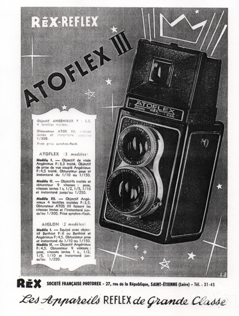 Photorex - Rex Reflex, Atoflex III - 20 novembre 1949 - Le Photographe