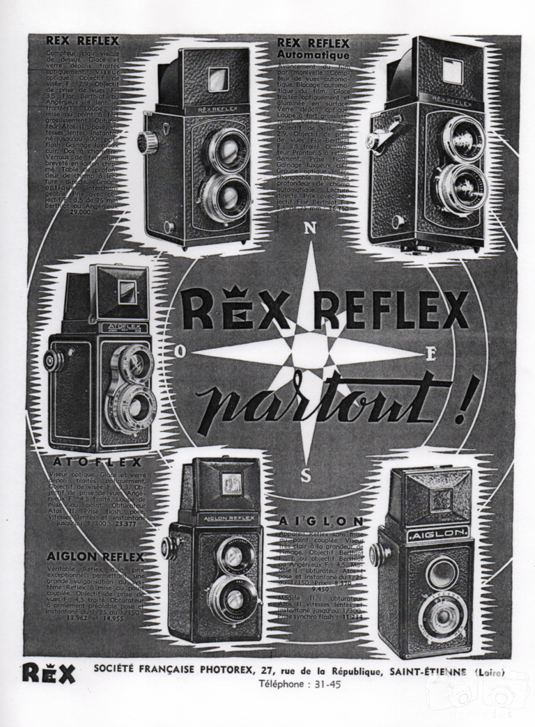 Photorex - Rex Reflex, Rex Reflex automatique, Atoflex, Aiglon Reflex, Aiglon - 20 mai 1950 - Le Photographe