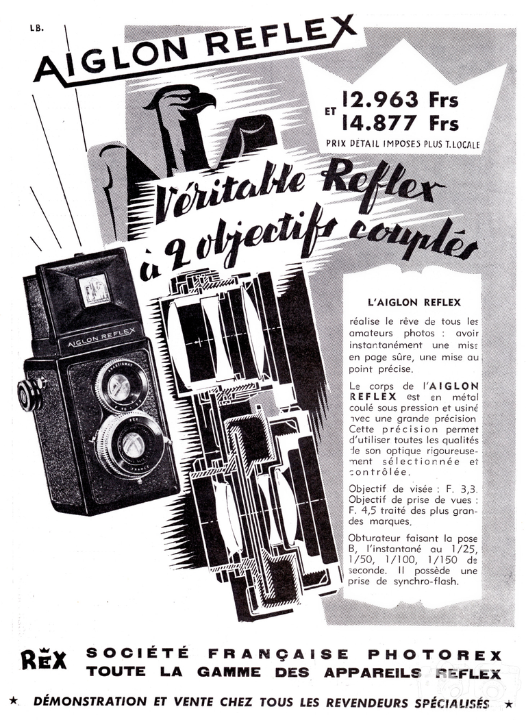 Photorex - Aiglon Reflex - 1950