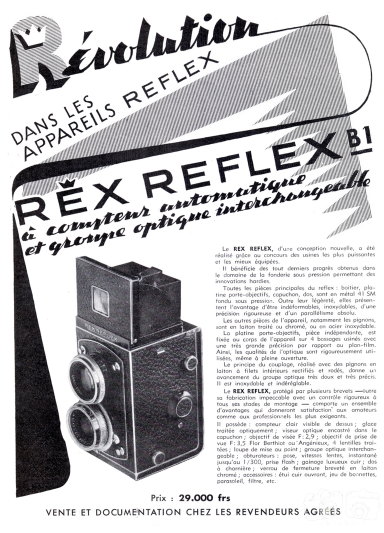 Photorex - Rex Reflex B1 - 1950