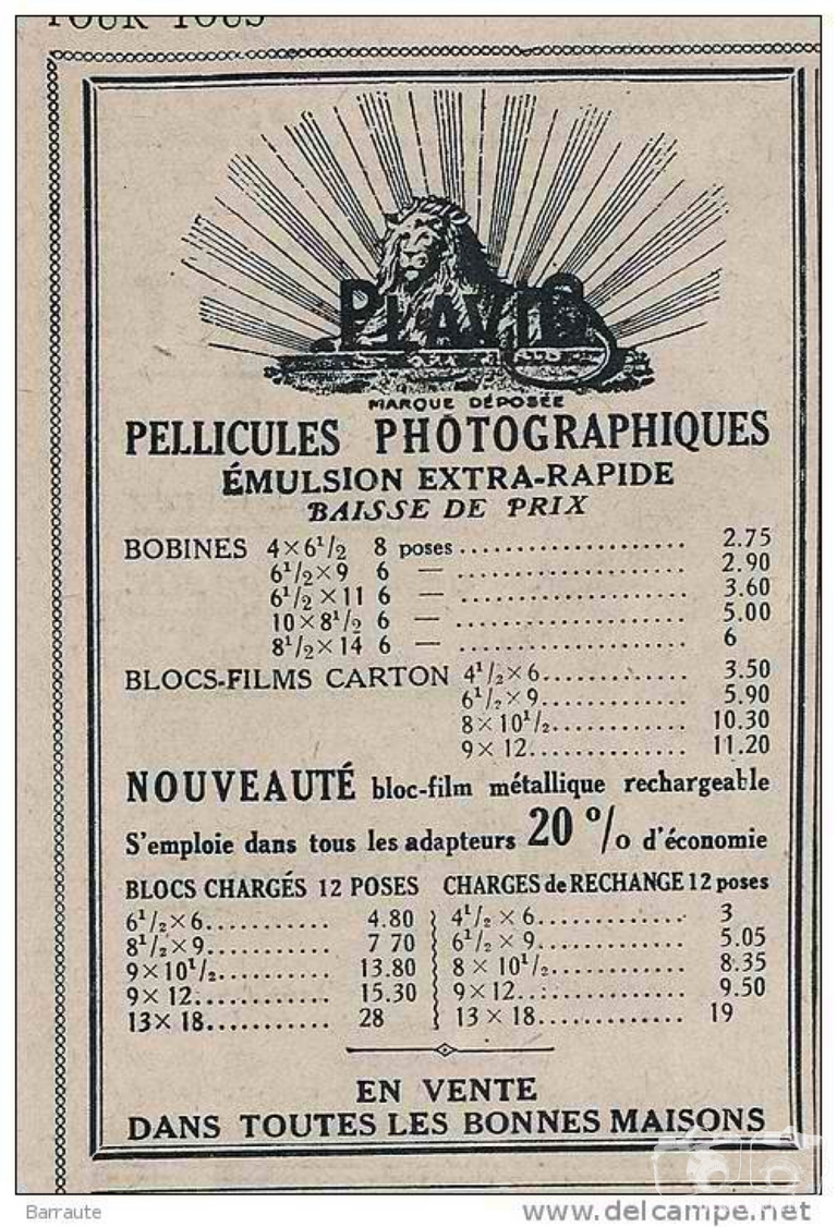 Planchon - Pellicules - 1922
