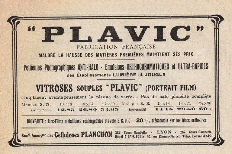 Plavic - La revue française de photographie n°73 - Pellicules, Vitroses, Bloc-Films - 01 janvier 1923