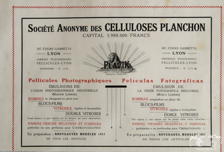 Planchon - Pellicules - 1916