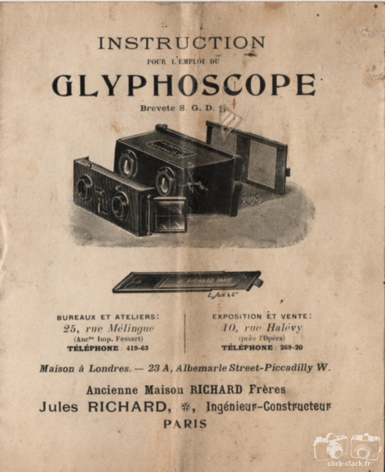 Richard - Notice du Glyphoscope - 1908