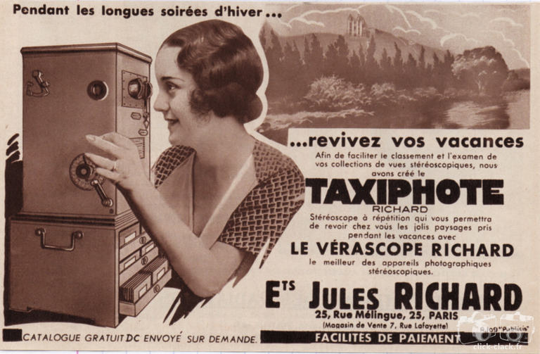 Richard - Taxiphote, Vérascope - décembre 1935 - Revue du Touring Club de France