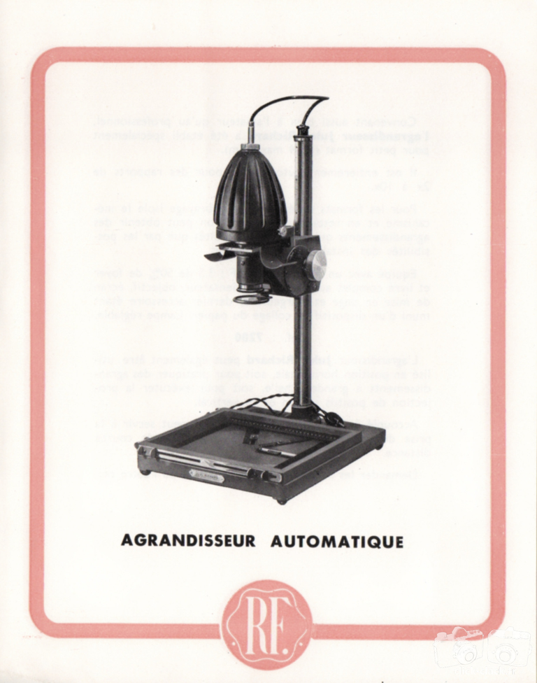 Richard - Fiche - Agrandisseur automatique - juillet 1951 - recto