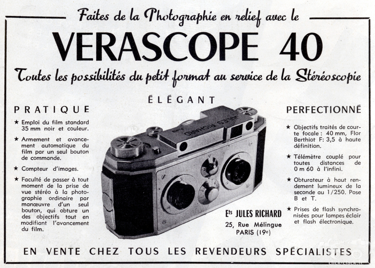 Richard - Vérascope F40 - août 1952 - Photo-Cinéma