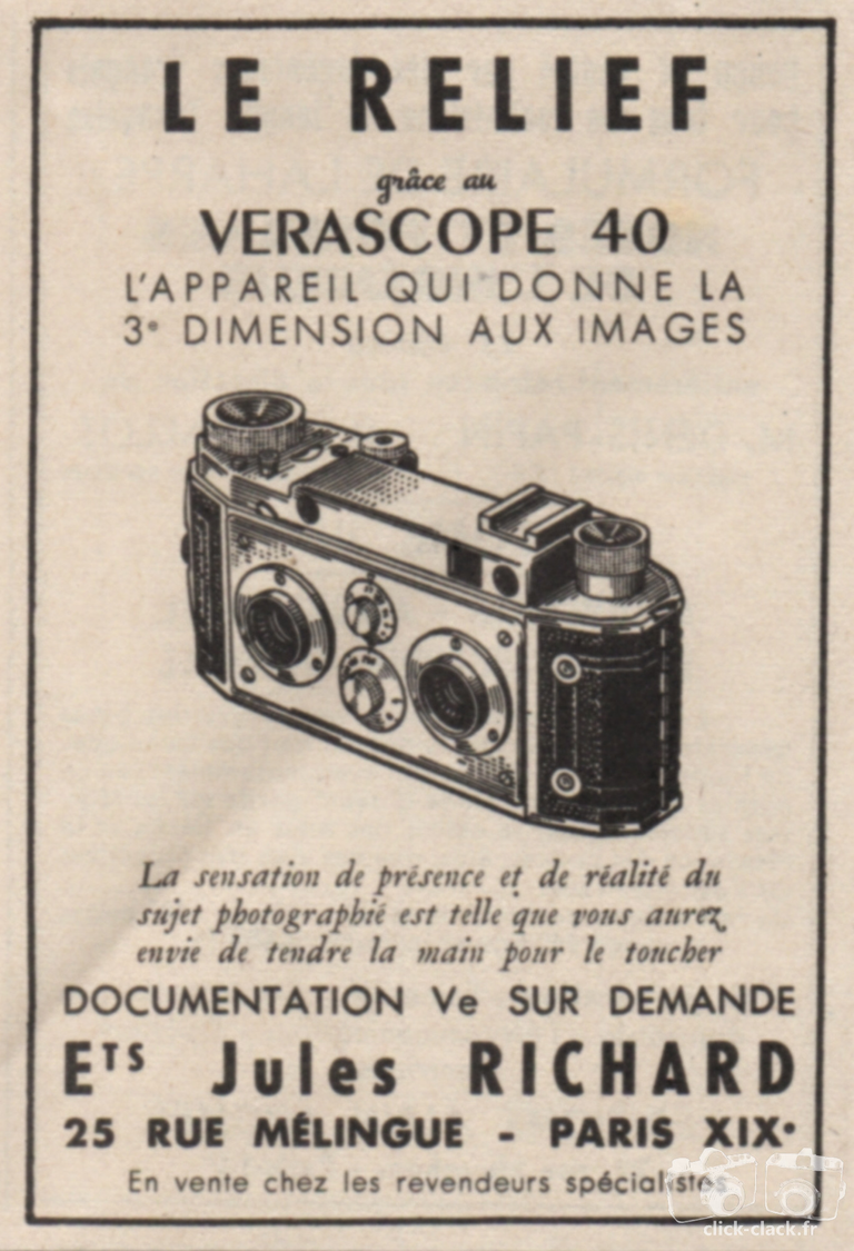 Richard - Vérascope F40 - juin 1953 - Sciences & Vie