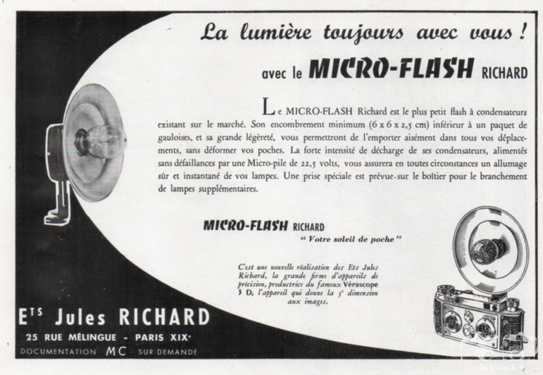 Richard - Micro-Flash - mai 1954 - Photo-Cinéma