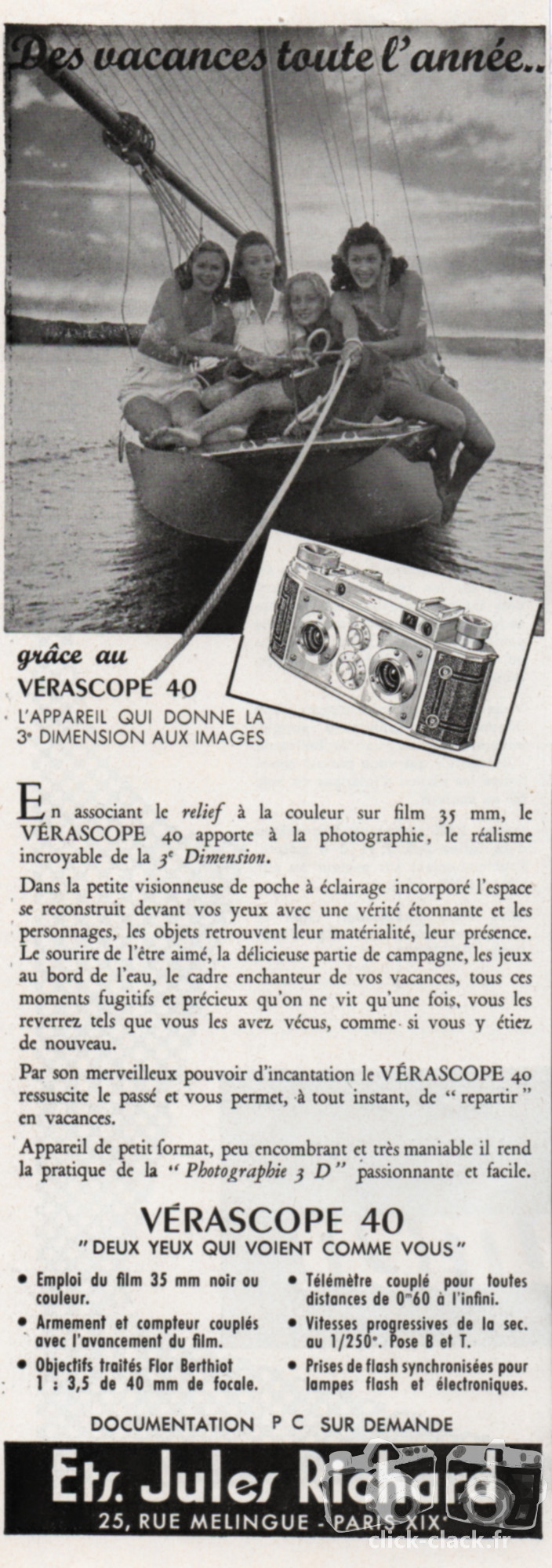 Richard - Vérascope F40 - juin 1954 - Photo-Cinéma