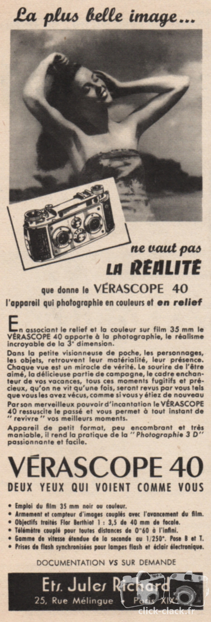 Richard - Vérascope F40 - juin 1954 - Sciences & Vie