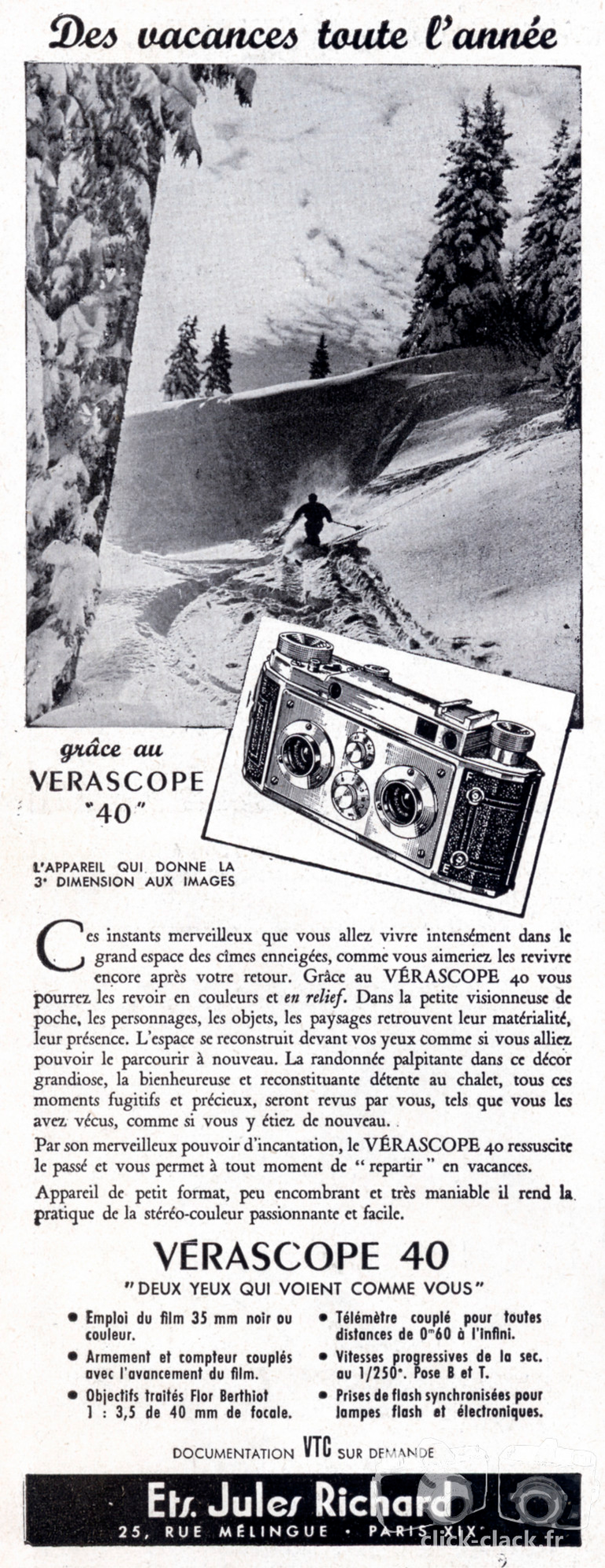 Richard - Vérascope F40 - 1955