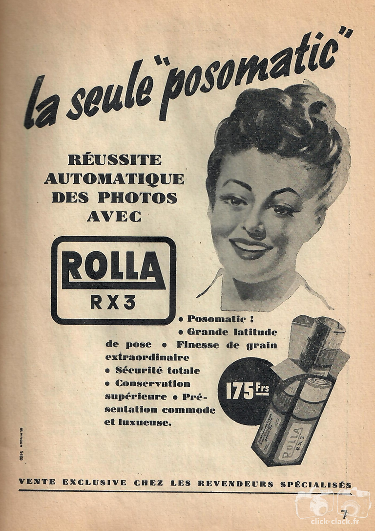 Rolla - RX3 Posomatic - janvier 1952