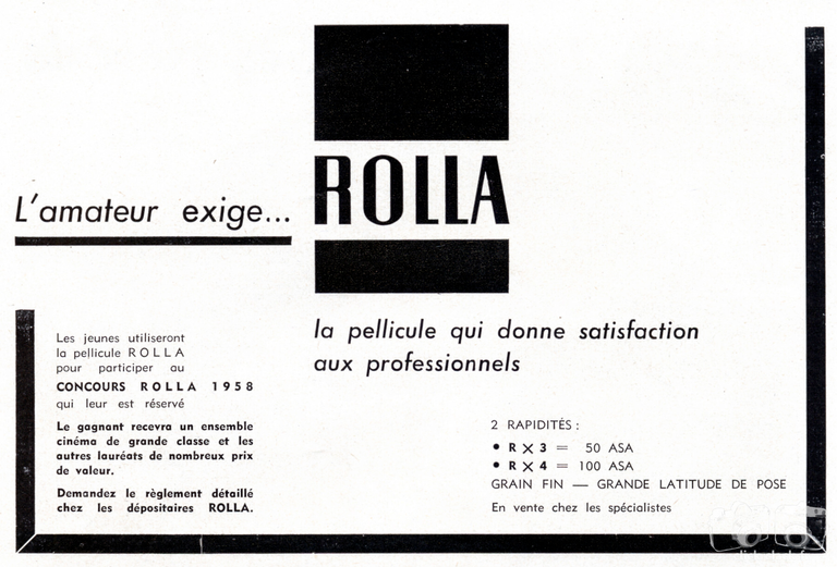 Rolla - Concours , RX3, RX4 - 1958