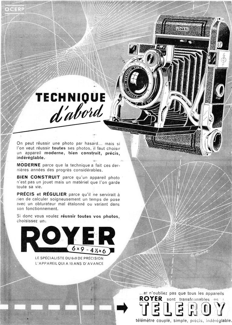 SITO de Royer - Téléroy - juin 1951 - Photo-Cinéma