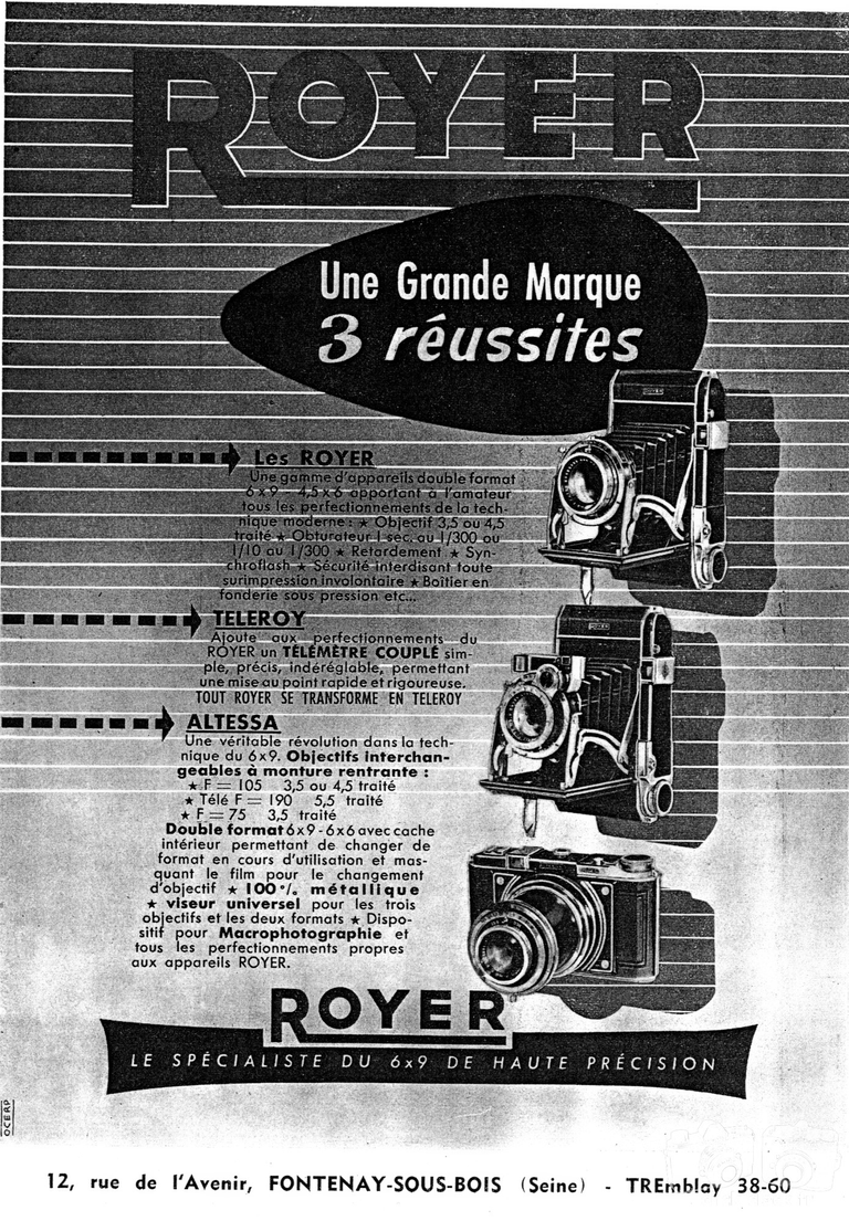 SITO de Royer - Altessa, Royer, Téléroy - novembre 1952 - Le Photographe