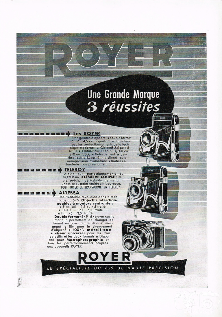 SITO de Royer - Altessa, Royer, Téléroy - avril 1953 - Photo-Cinéma