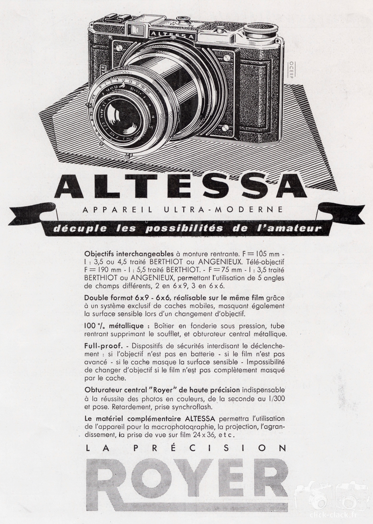 SITO de Royer - Altessa - mars 1953 - Photo-Cinéma