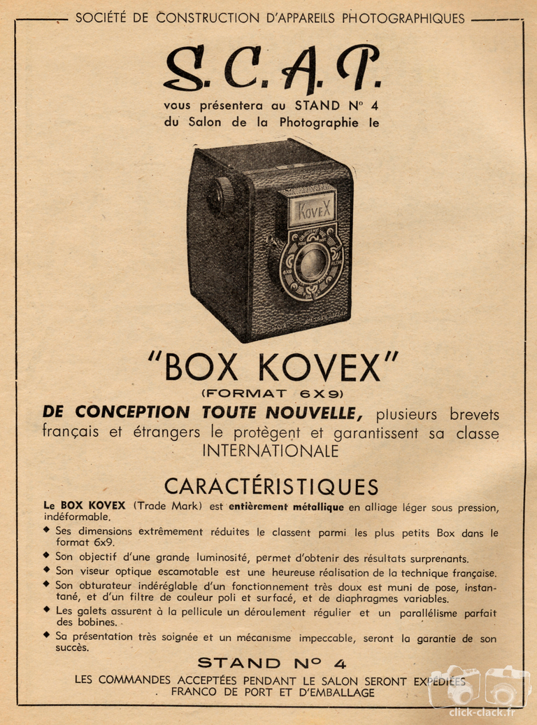 S.C.A.P. - Box Kovex - 1949