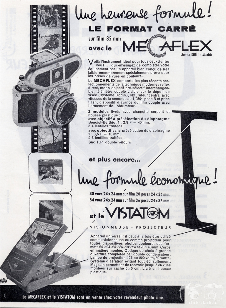 SEROA - Mécaflex, Vistatom - juin 1960 - Photo-Cinéma