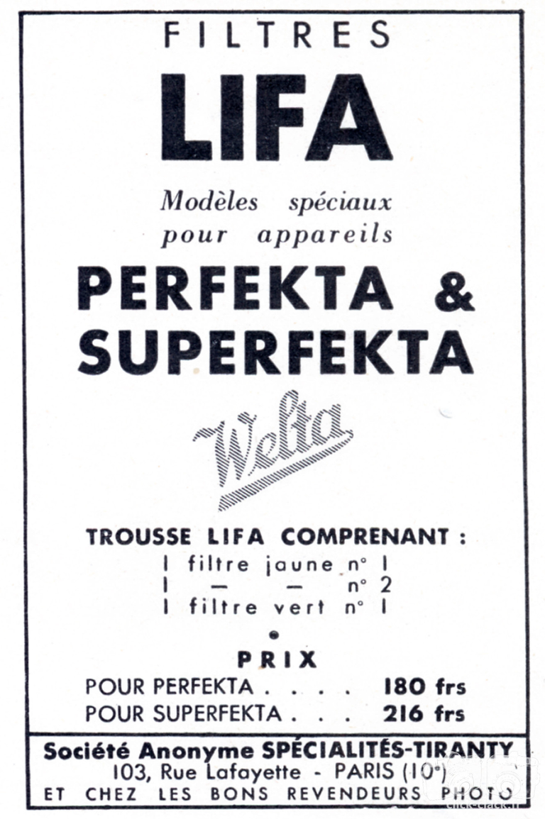 Tiranty - Lifa, Perfekta, Superfekta - 1937