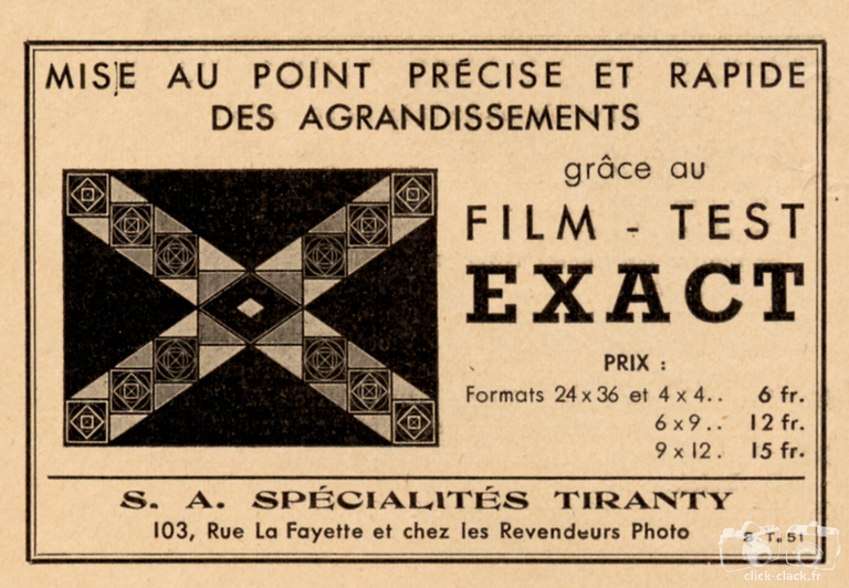 Tiranty - Film test Exact - 1937