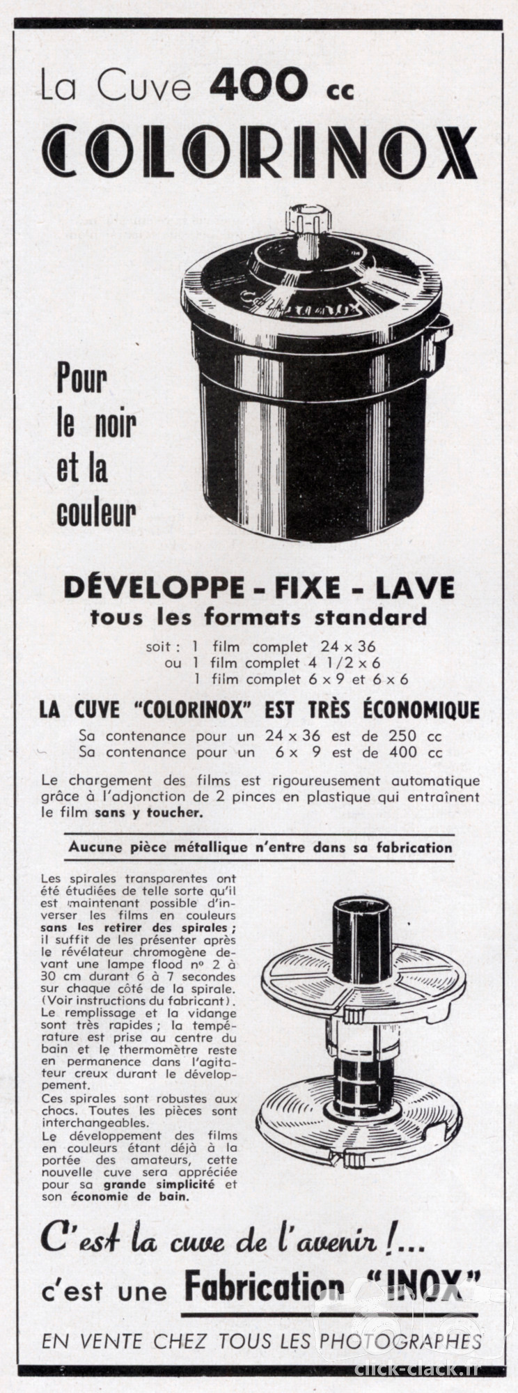 Inox - Cuve Colorinox - 1957