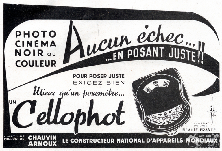 Chauvin Arnoux - Cellophot - 1958