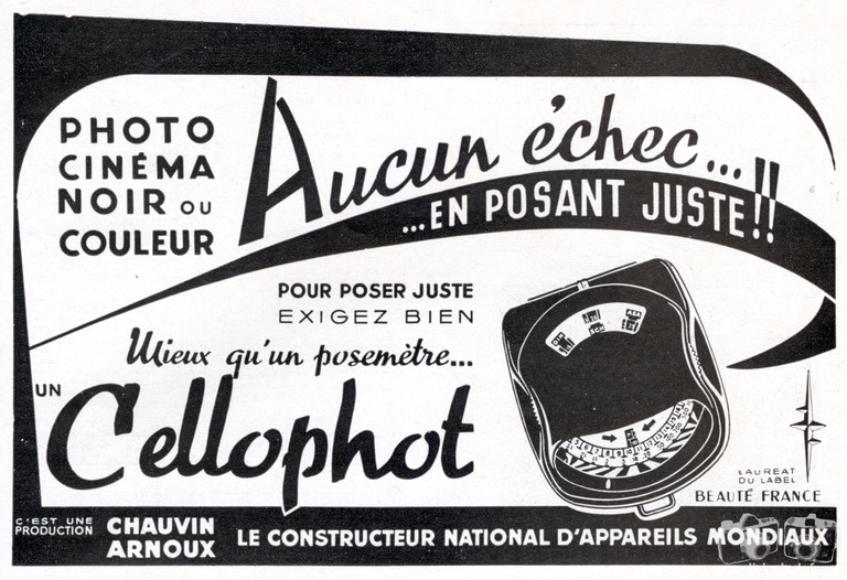 Chauvin Arnoux - Cellophot - 1959